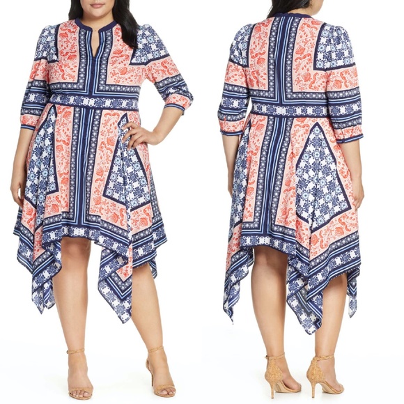 eliza j handkerchief dress